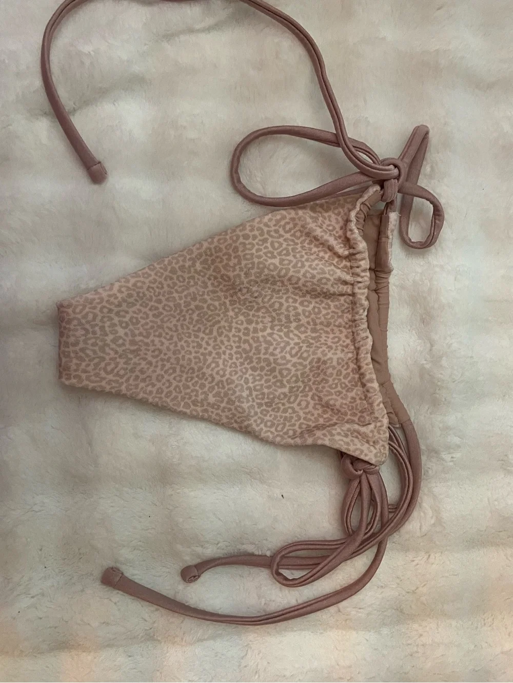 New! Frankies Bikinis Tia Cheetah Tie Side Bikini Bottoms Small 39362